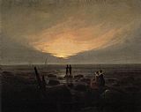 Caspar David Friedrich Moonrise by the Sea painting